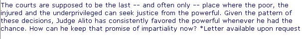 Thumb Up for Judge Samuel Alito today 2 Feb. 2006 :From Edward Kennedy website 2006
