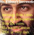 analys: Last Will message 20 Jan 06 Poor man... Right or Wrong and the farewell  speech...